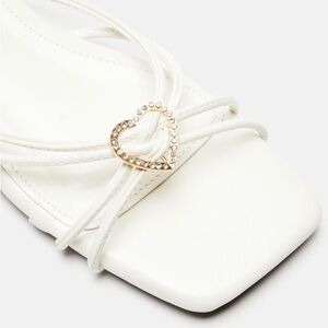 Fashion Nova White Strappy Sandals